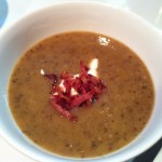 Parsnip, leek & mushie soup