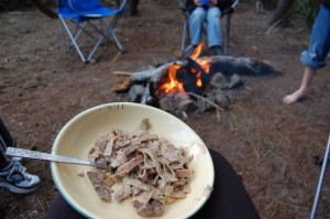 Beef stroganoff a la bourguignon