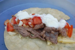 Beef fajitas